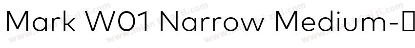 Mark W01 Narrow Medium字体转换